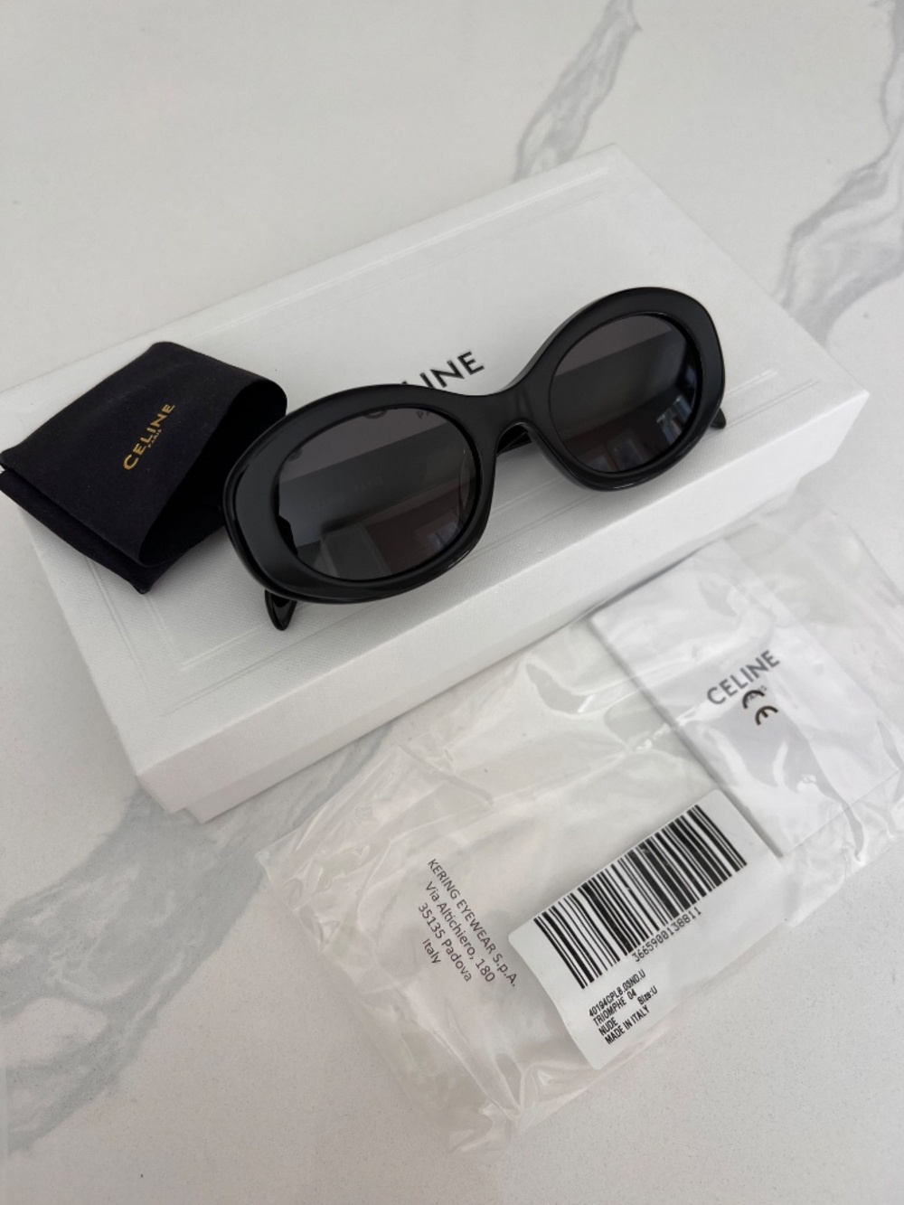 Celine  TRIOMPHE 01 SUNGLASSES IN ACETATE - Picture 2 of 4